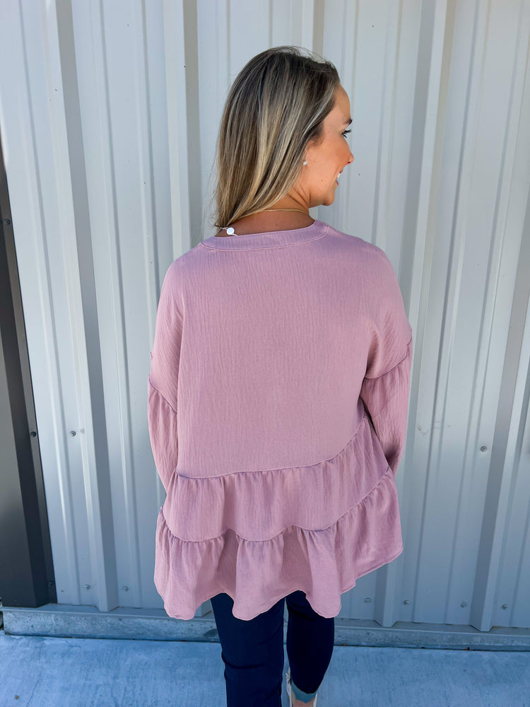 Blush Orleans Flounce Top - Southern Belle Boutique