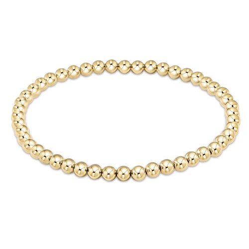 Classic Gold 4mm Bead Bracelet - Southern Belle Boutique