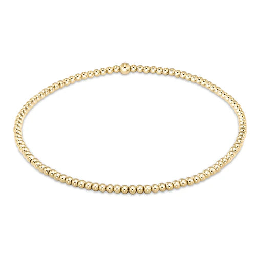 Classic Gold 2mm Bead Bracelet - Southern Belle Boutique