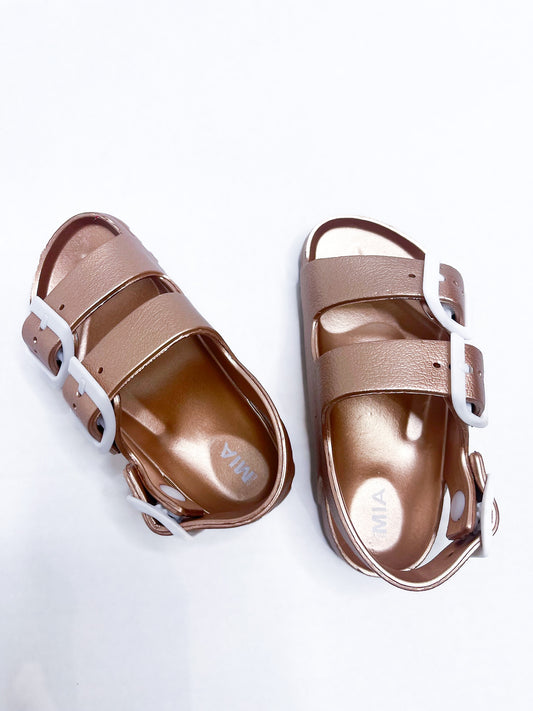 Jasmin Sandal Toddler - Rose Gold - Southern Belle Boutique