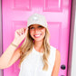 Beige Hat Glitter Front White Star Logo - Southern Belle Boutique
