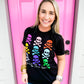 Colorful Bad to the Bone Tee