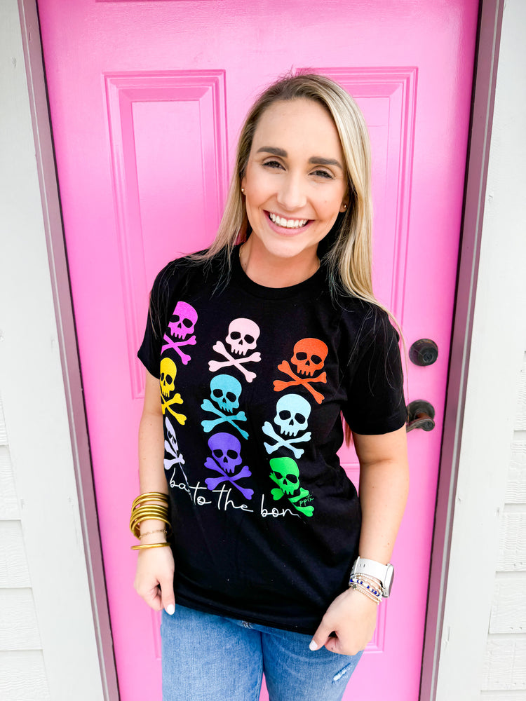 Colorful Bad to the Bone Tee