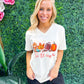 Fall & Football Ivory VNeck Tee - Southern Belle Boutique