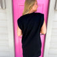 Black Sleeveless Shirt Dress - Southern Belle Boutique