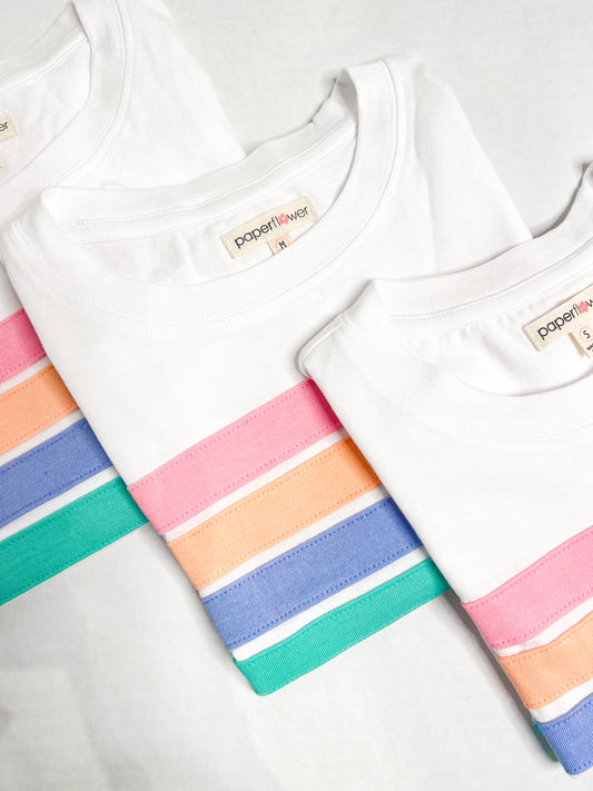 Rainbow Stripe Top - Southern Belle Boutique