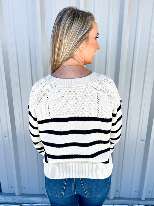 Arlo Sweater - Vintage Cream - Southern Belle Boutique