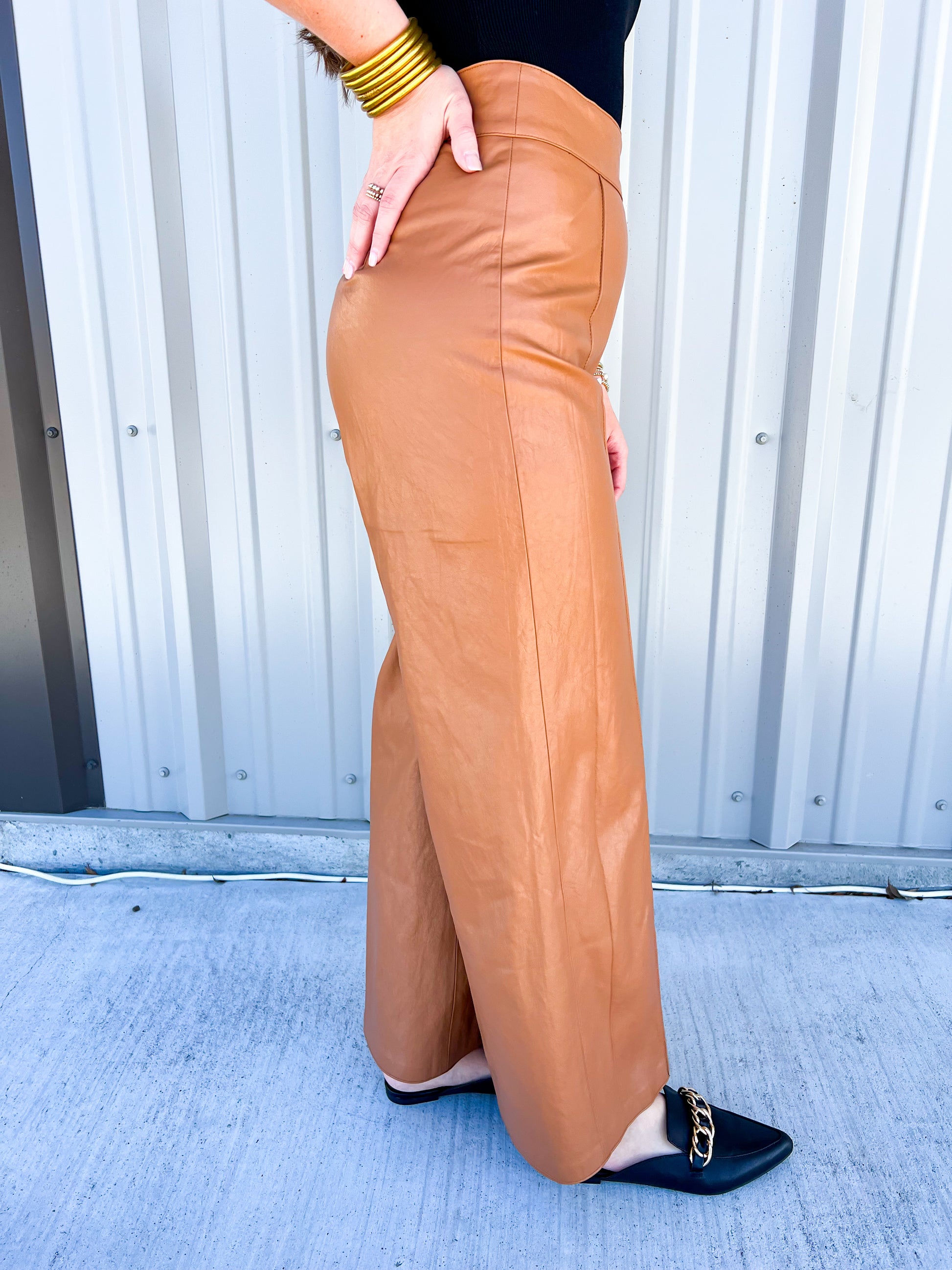 Sparkle Pant - Saddle - Southern Belle Boutique