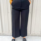 Denali High Rise Wide Leg Cropped Black Pant - Southern Belle Boutique