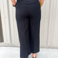 Denali High Rise Wide Leg Cropped Black Pant - Southern Belle Boutique