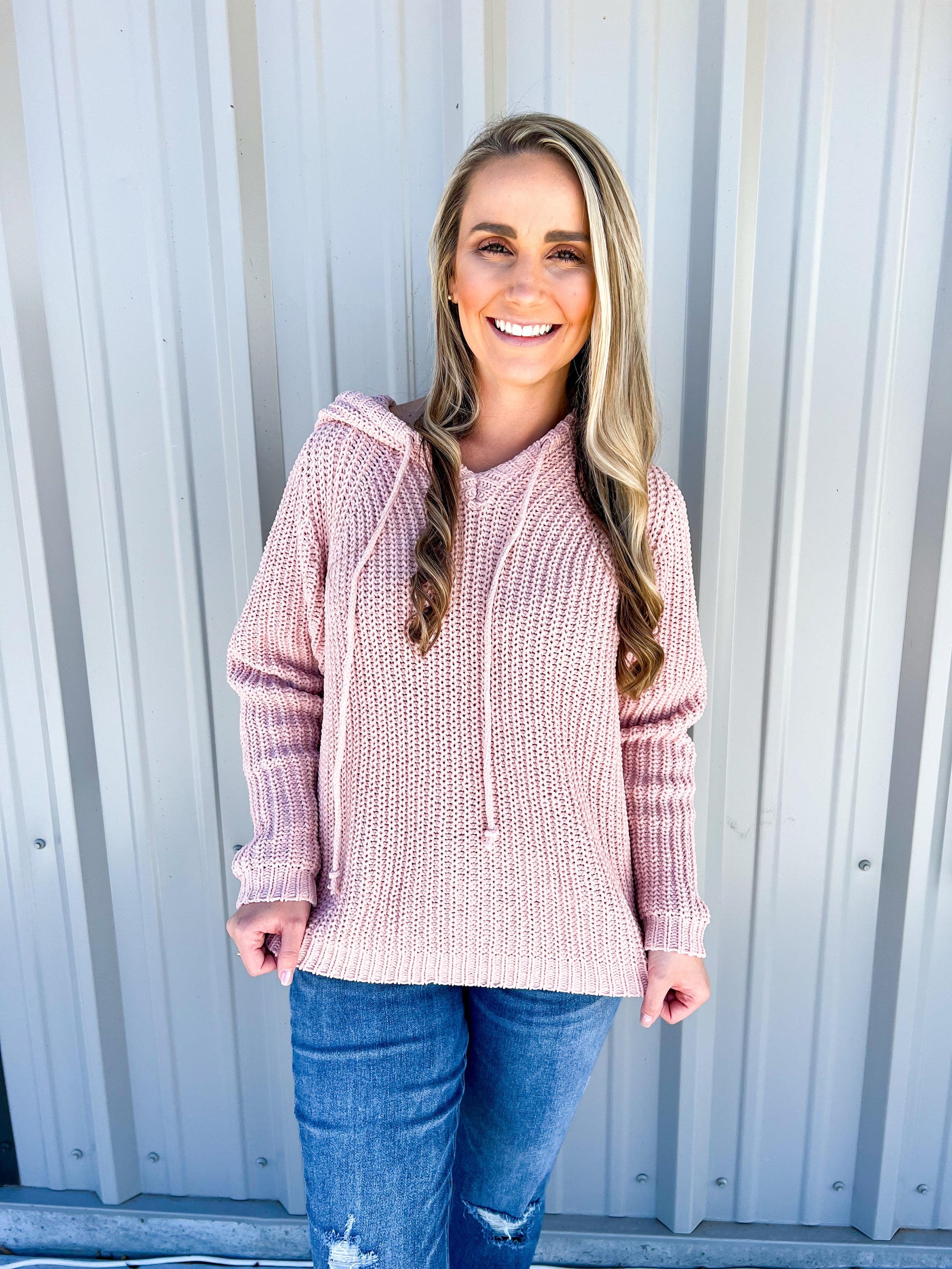 Eden Sweater - Rose Smoke - Southern Belle Boutique
