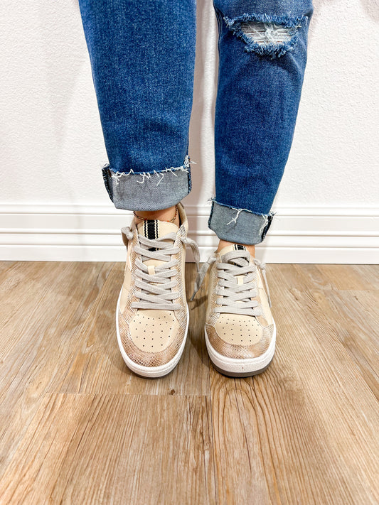Paz Sneaker - Gold Snake - Southern Belle Boutique