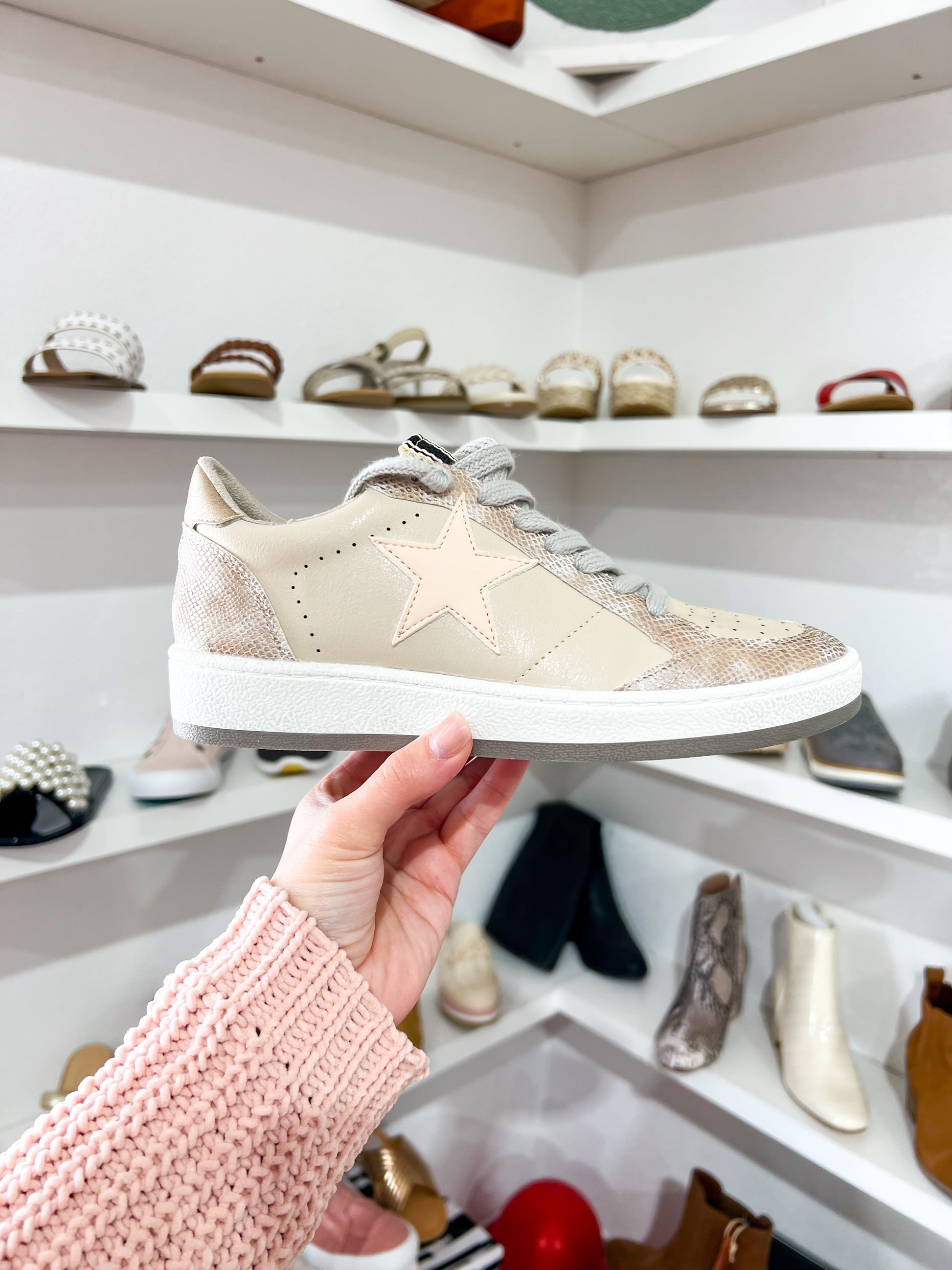 Paz Sneaker - Gold Snake - Southern Belle Boutique