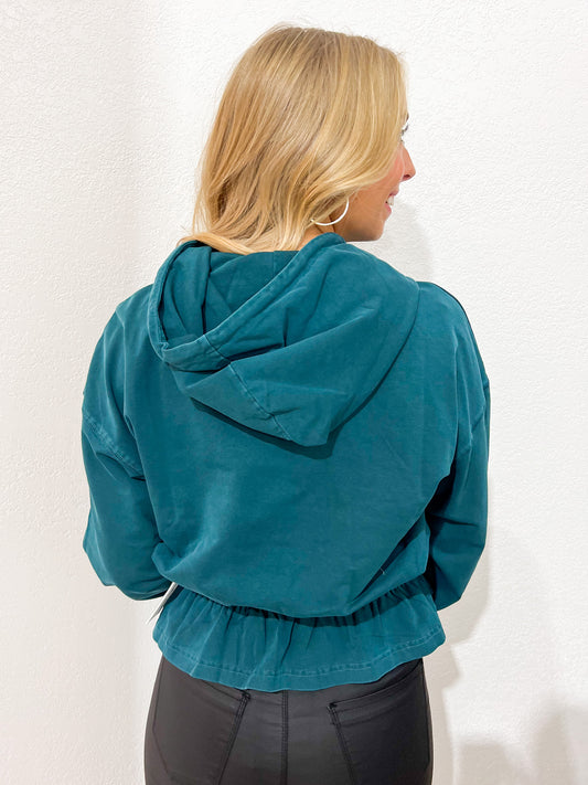Chandler Hoodie Sweatshirt - Spruce - Southern Belle Boutique