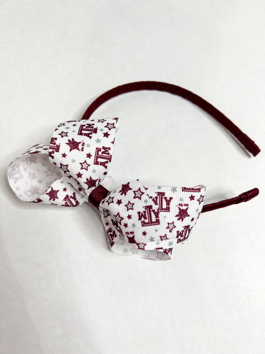 Aggie Headband Bow - Southern Belle Boutique