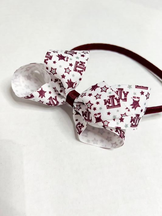 Aggie Headband Bow - Southern Belle Boutique