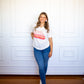 Retro LOVE Stripe Tee - Southern Belle Boutique