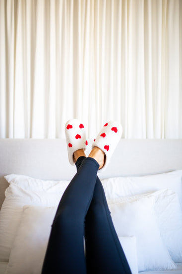 Hearts ALL OVER Slippers - Southern Belle Boutique