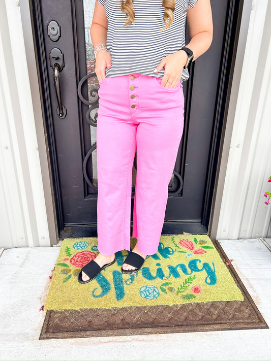 Barbie Pink Cropped Jeans
