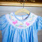 Lt Blue Easter Smocked Dress - Southern Belle Boutique