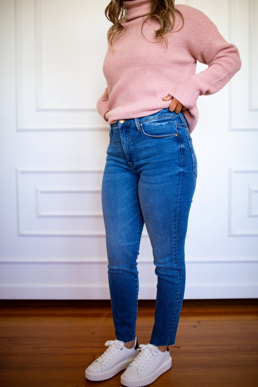 Charlize High Rise Skinny Jeans - Positively - Southern Belle Boutique