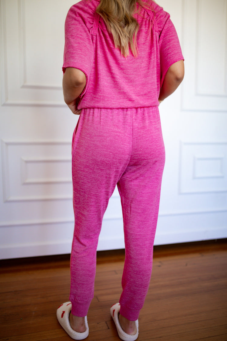 Pink Claremont Joggers - Southern Belle Boutique