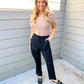 Black Relaxed Utility Pintucked Pants - Southern Belle Boutique