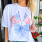 Red White & Bow Tee