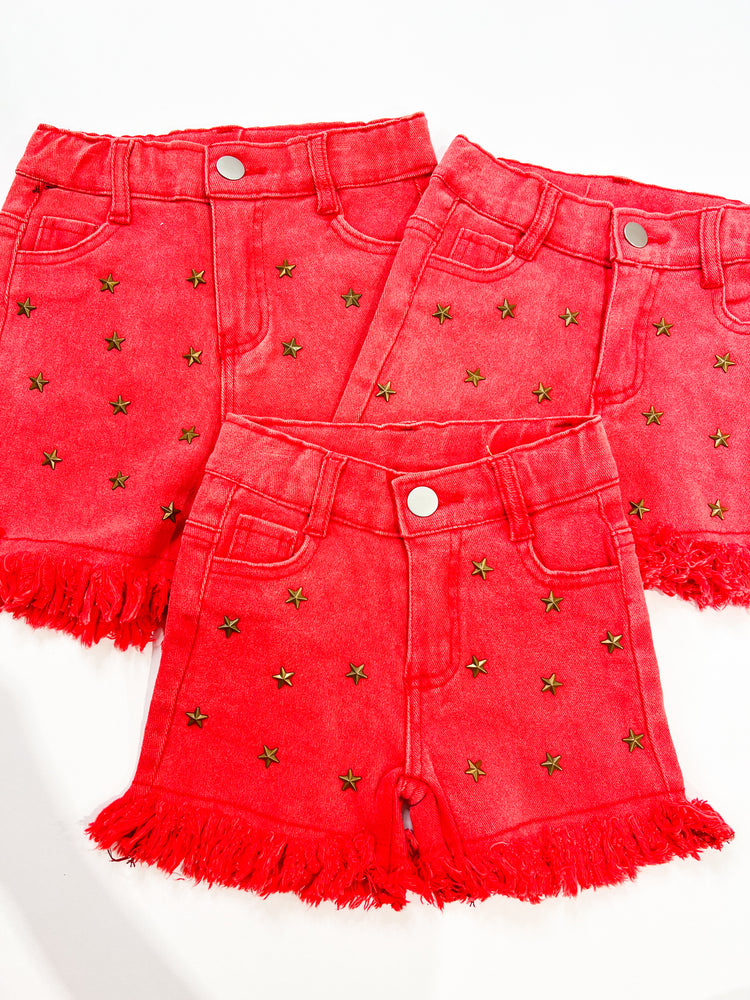 Red Star Shorts