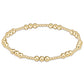 Classic Joy Pattern 4mm Bead Bracelet - Gold - Southern Belle Boutique