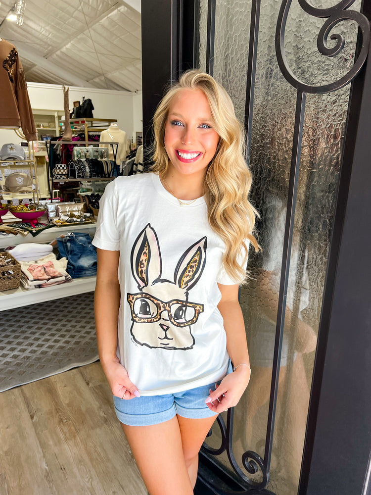 Bunny Glasses Tee - Southern Belle Boutique