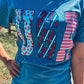 Pattern USA Blue Tee - Southern Belle Boutique