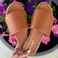 Micah Stud Sandal - Tan - Southern Belle Boutique