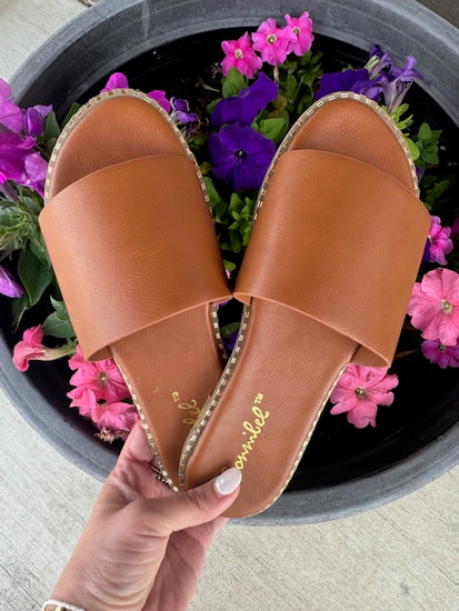 Micah Stud Sandal - Tan - Southern Belle Boutique