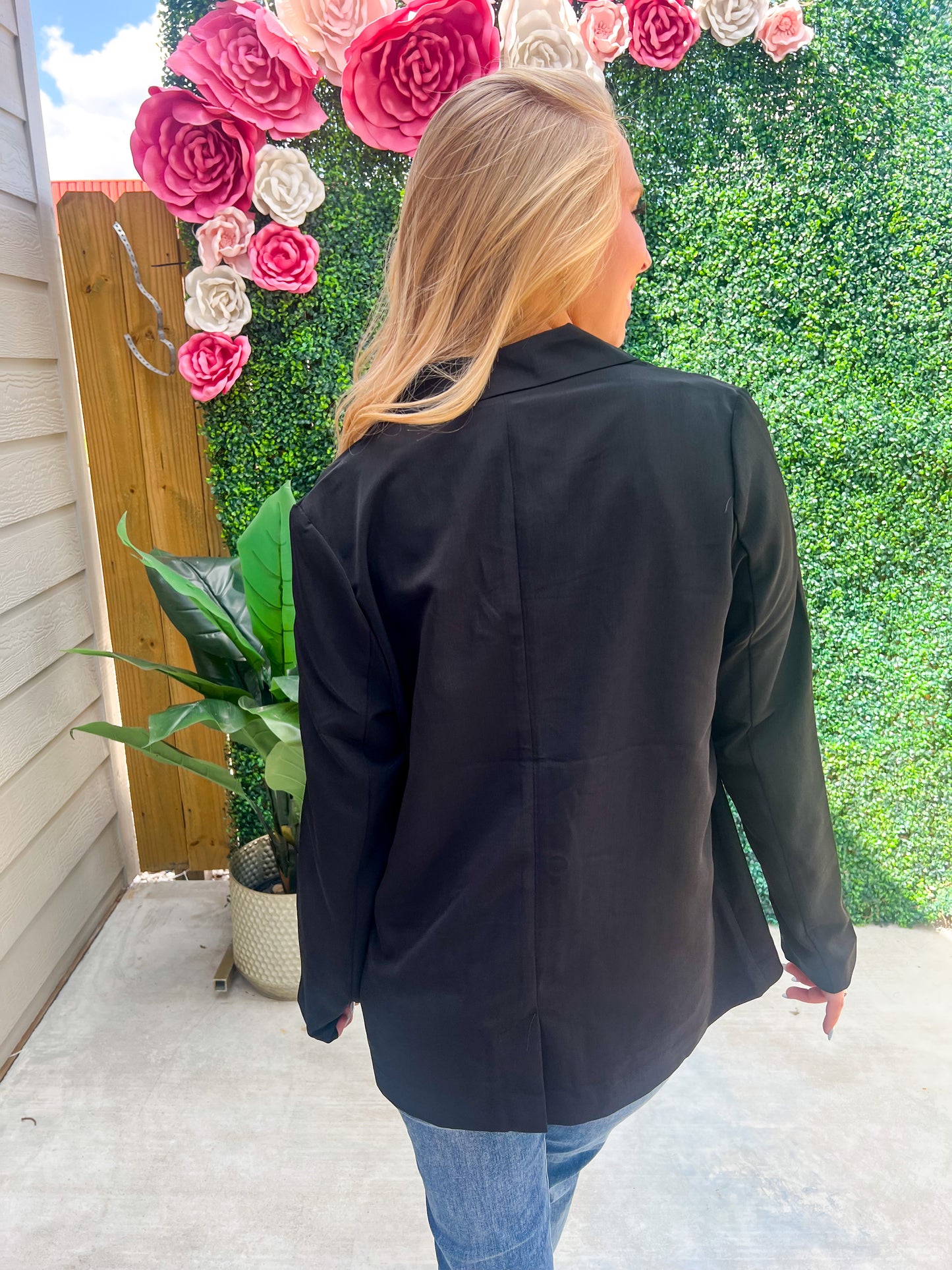 Wynn Black Blazer - Southern Belle Boutique
