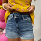 High-Rise Cuffed Crossover Short - Southern Belle Boutique