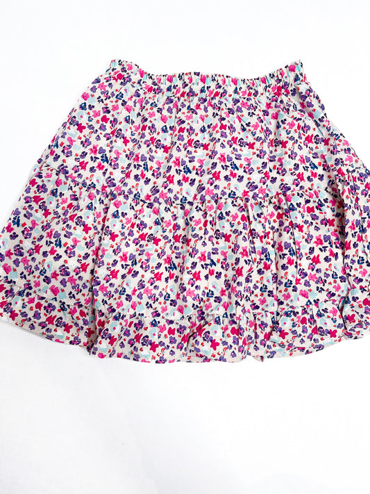 Pink Floral Mini Skirt - Southern Belle Boutique