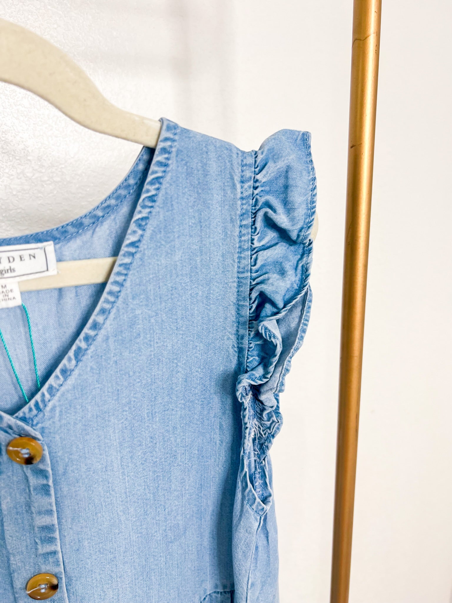 Denim Tiered Dress - Southern Belle Boutique