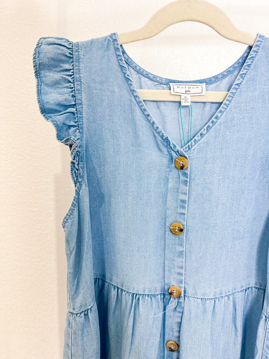 Denim Tiered Dress - Southern Belle Boutique