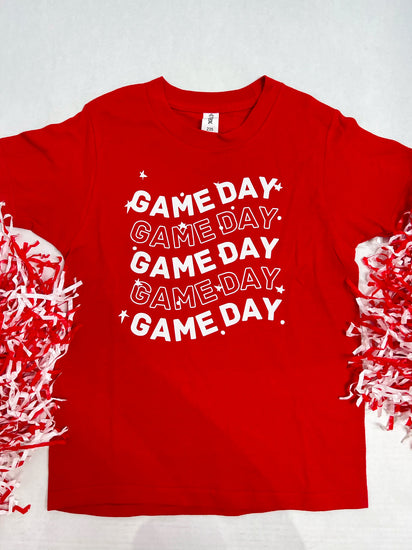 Wavy Game Day Youth Tee - Southern Belle Boutique