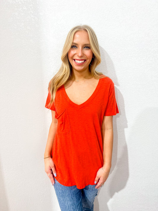Classic Skimmer Top - Chili Tee - Southern Belle Boutique