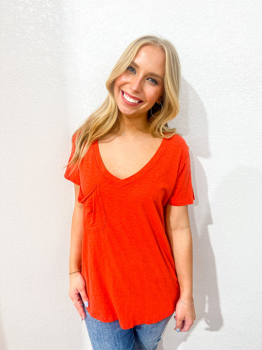 Classic Skimmer Top - Chili Tee - Southern Belle Boutique