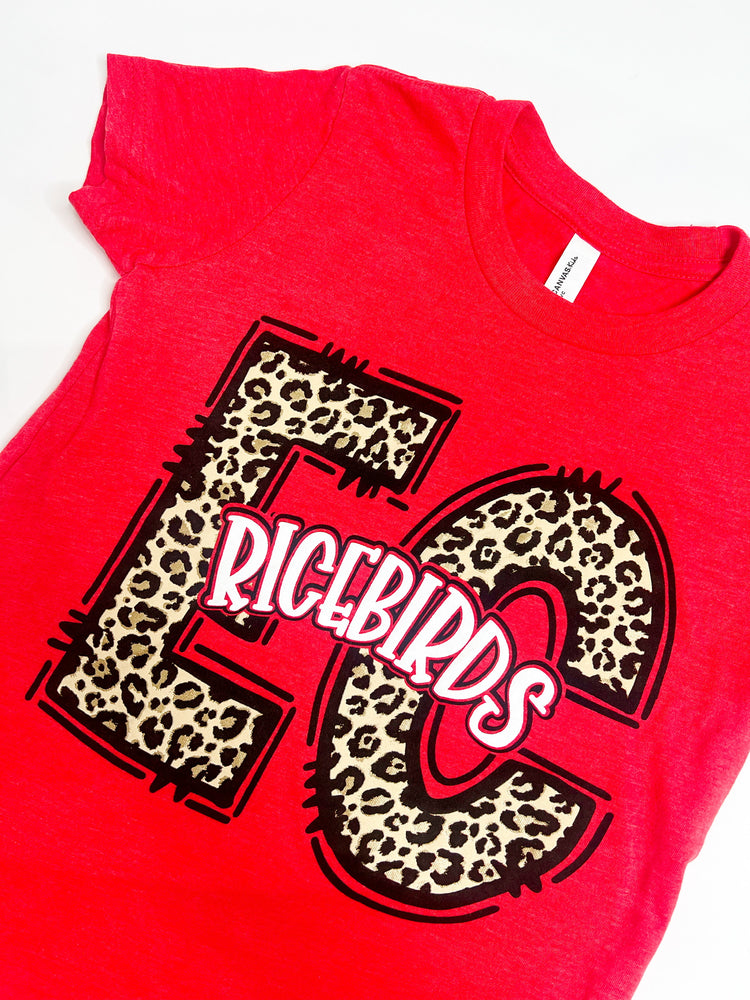 EC Ricebird Cheetah Youth Tee - Southern Belle Boutique