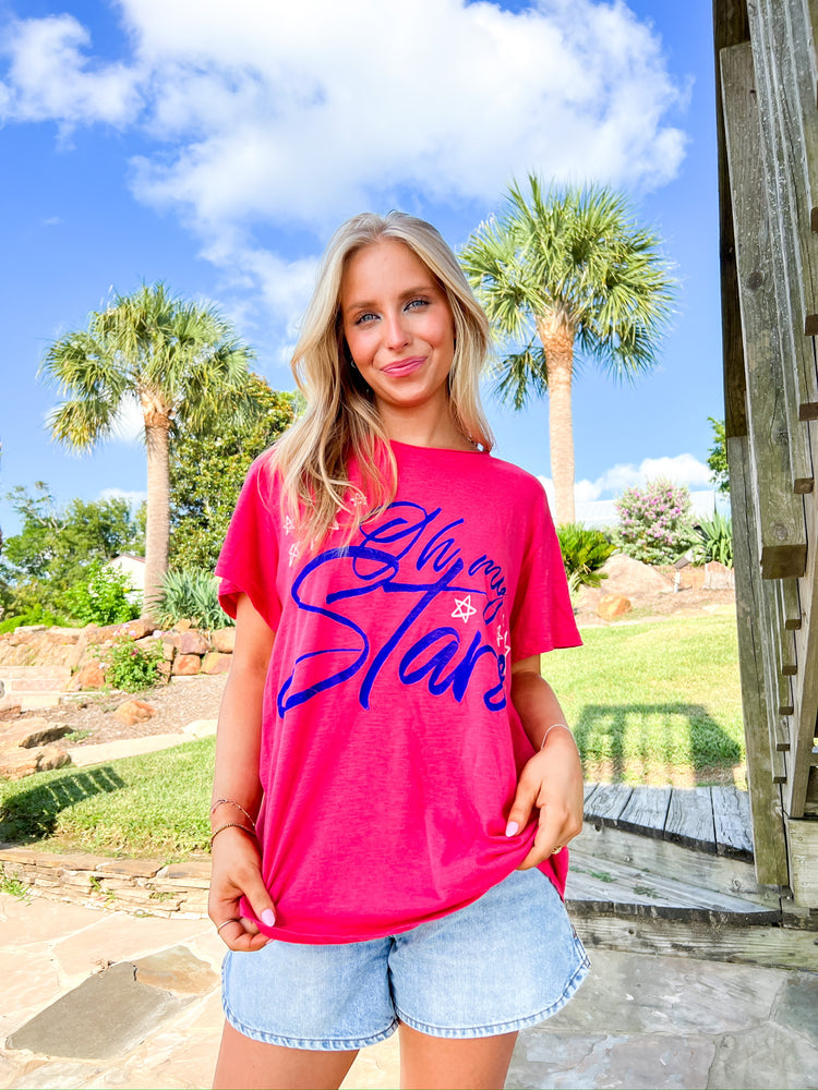 Oh My Stars Red T-Shirt - Southern Belle Boutique