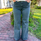 Fiona Super High Rise Wide Leg Jeans - Ponderosa Pine - Southern Belle Boutique