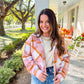 Maverick Blush Plaid Jacket - Southern Belle Boutique