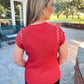 Joie Embroidery Top - Candied Yams - Southern Belle Boutique