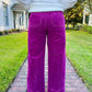 Audrey Super H/R Cropped Wide Leg Pants - Purple Potion - Southern Belle Boutique