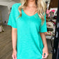 Taylor Tee - Garden Green - Southern Belle Boutique