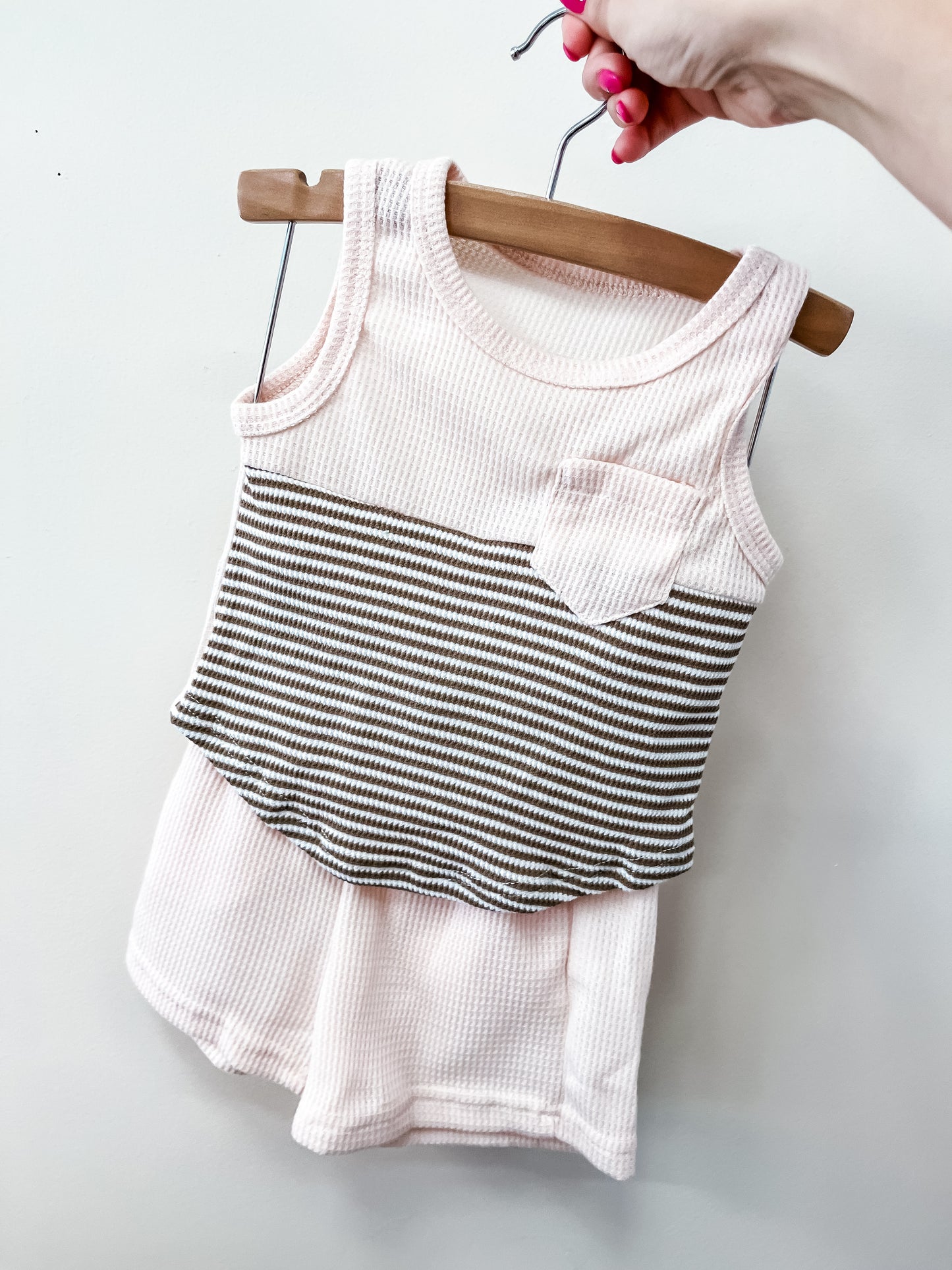 Stripe Tank and Short Set - Southern Belle Boutique